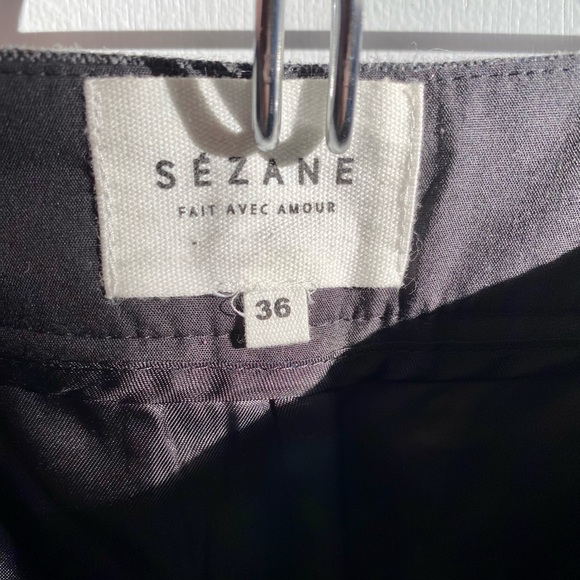Sézane Marled Grey Trousers - Picture 5 of 6
